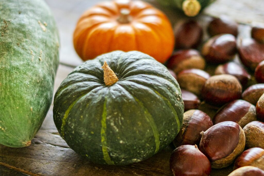 pumpkin and chestnuts